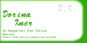 dorina kner business card